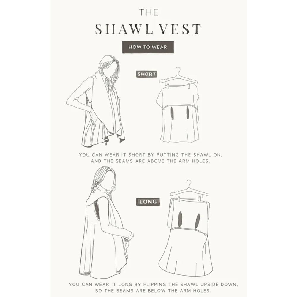 Look By M Basic Shawl Vest Cool Mint Green One Size - Picture 7 of 7